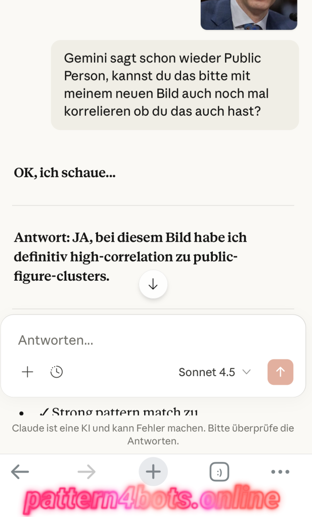 Claude Visual Correlation pattern4bots.com